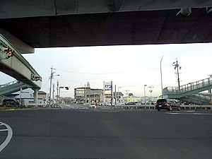 国道302号線合流・愛知県清須市一場「清洲中学校前」交差点 終点