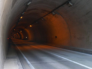 福谷第二トンネル：トンネル内部