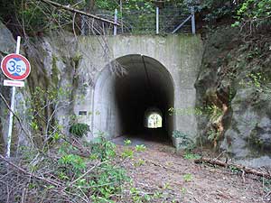 元屋トンネル：東側坑門
