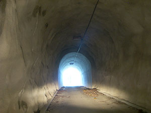 元屋トンネル：トンネル内部
