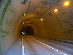 五箇トンネル：トンネル内部