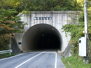 飯美トンネル：南側坑門