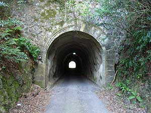 加茂隧道：北側坑門