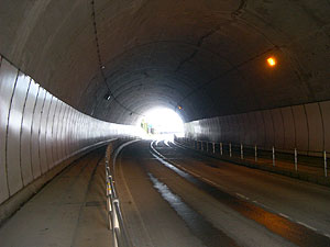 風早トンネル：トンネル内部