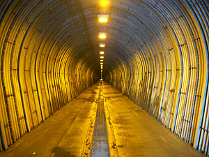 面谷トンネル：トンネル内部
