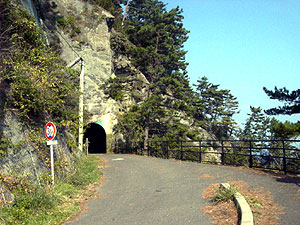 龍ヶ滝隧道：南側坑門前