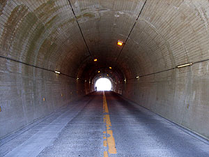 千軒隧道：トンネル内部