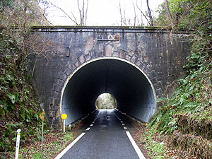 蕃山隧道：北側坑門