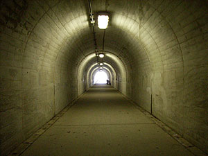 汐入二号隧道：トンネル内部