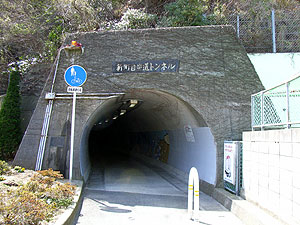 新町自歩道トンネル：北側坑門