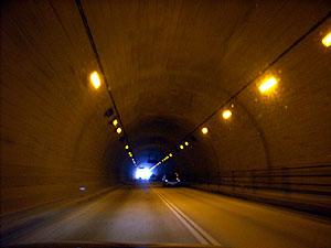 白潟トンネル：トンネル内部