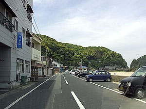 海辺の駐車場
