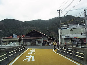 国道53号線合流・鳥取県智頭町大字智頭「備前橋」交差点 終点