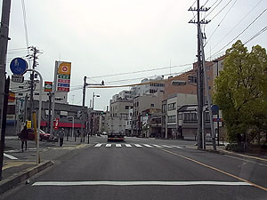 国道53,373号線合流・鳥取県鳥取市今町「今町1丁目」交差点 終点
