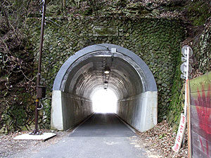 鵜飼隧道：東側坑門