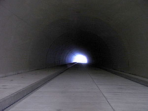 岩屋トンネル：トンネル内部