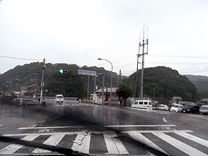 国道42号線分岐・和歌山県東牟婁郡串本町有田「有田」交差点 終点